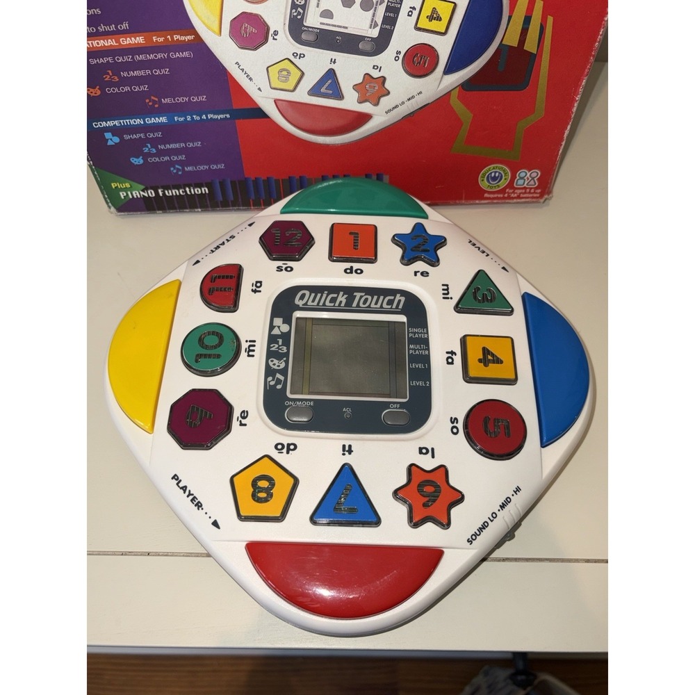Vintage 1996 RadioShack Quick Touch Learning Game 60-2489 WORKS w/ Original Box - Picture 2 of 6